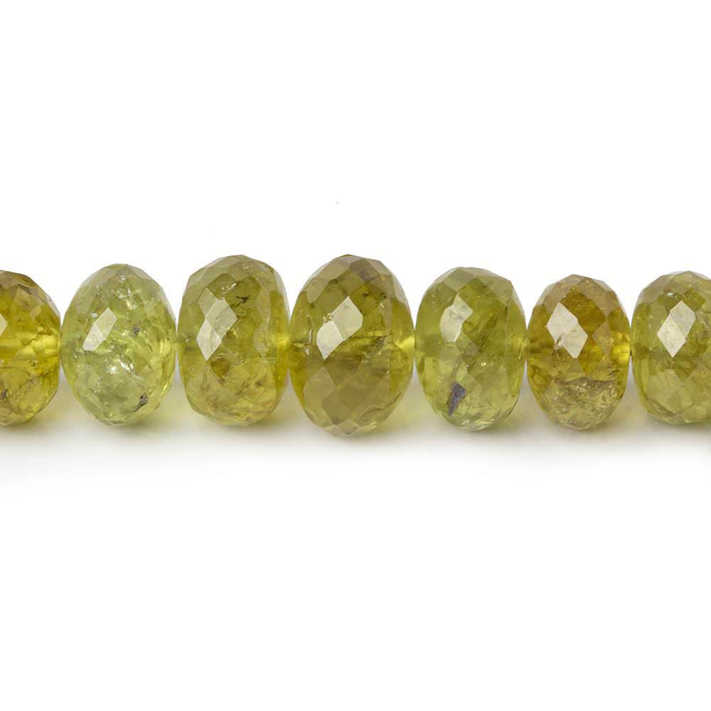 5-10mm Grossular Garnet faceted rondelles 18 inch 104 pieces AA - Beadsofcambay.com