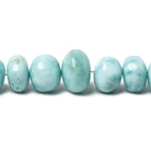 5-10mm Larimar plain rondelle beads 18 inch 99 pieces AA - Beadsofcambay.com
