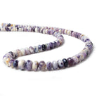 5 - 10mm Morado Purple Opal Plain Rondelle Beads 18 inch 115 pieces - Beadsofcambay.com