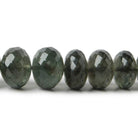 5-10mm Moss Aquamarine Beads Faceted Rondelle 16 inch 81 pieces AA - Beadsofcambay.com