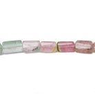 5-10mm Polychromatic Tourmaline Natural Crystal Tube Beads 16 inch 45 pieces - Beadsofcambay.com