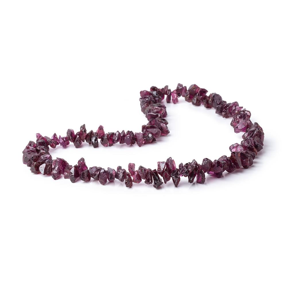 5-10mm Rhodolite Garnet Beads Natural Crystal 15 inch 137 pieces - Beadsofcambay.com