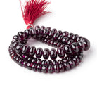 5-10mm Rhodolite Garnet Plain Rondelle Beads 18 inch 100 pieces AA - Beadsofcambay.com