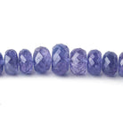 5-10mm Tanzanite Faceted Rondelles 17 inch 107 beads AA - Beadsofcambay.com