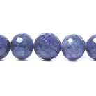 5-10mm Tanzanite faceted round Beads 16 inch 68 pieces - Beadsofcambay.com