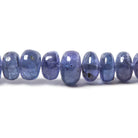5 - 10mm Tanzanite Plain Rondelle Beads 18 inch 110 pieces - Beadsofcambay.com