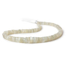 5-10mm White Moonstone faceted rondelle beads 15.5 inch 170 pieces - Beadsofcambay.com