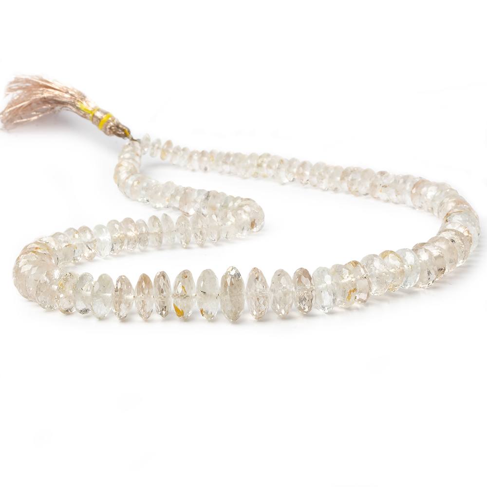 5-11.5mm Precious Topaz Faceted Rondelle Beads 16 inch 125 beads AA Grade - Beadsofcambay.com