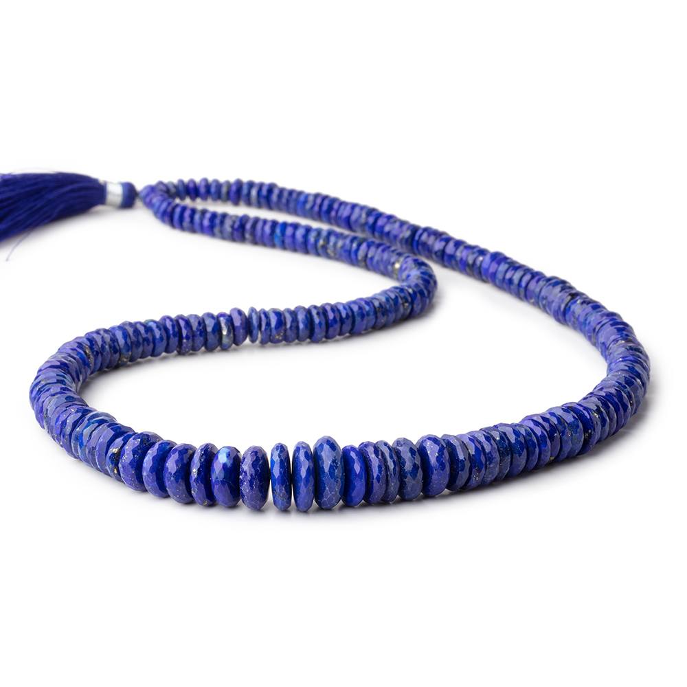 5-11mm Lapis Lazuli Faceted heshi beads 19 inch 158 pieces - Beadsofcambay.com