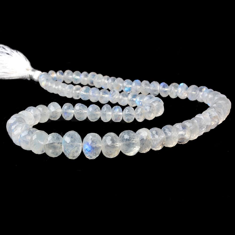5-11mm Rainbow Moonstone Faceted Rondelle Beads 16 inch 76 pcs - Beadsofcambay.com