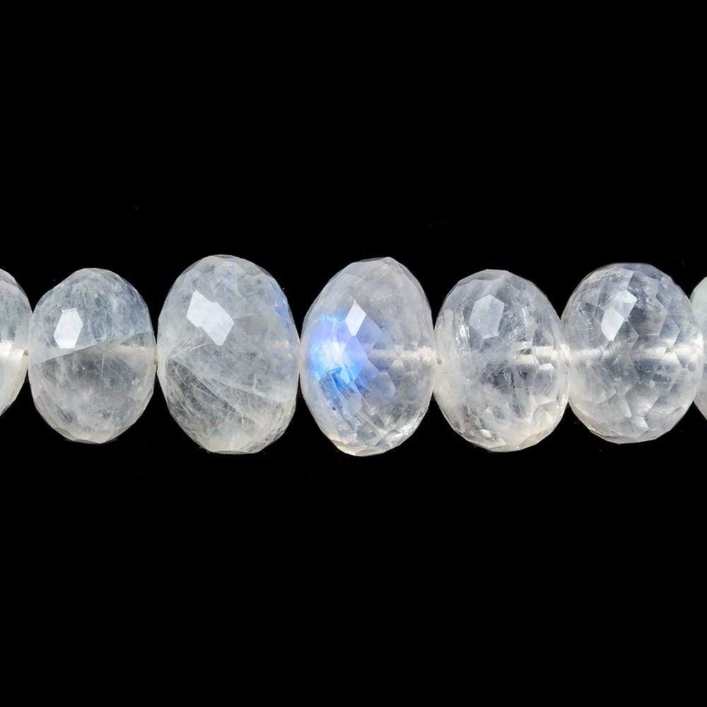 5-11mm Rainbow Moonstone Faceted Rondelle Beads 16 inch 76 pcs - Beadsofcambay.com