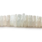 5-12mm Creamy White Moonstone Faceted Heshi Beads 16 inch 150 pieces - Beadsofcambay.com