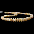 5-13.5mm Ethiopian Opal plain rondelle beads 20 inch 102 pieces AA - Beadsofcambay.com