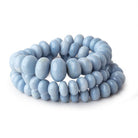 5-13mm Owyhee Denim Blue Opal Plain Rondelle Beads 18 inch 88 pieces - Beadsofcambay.com