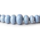 5-13mm Owyhee Denim Blue Opal Plain Rondelle Beads 18 inch 88 pieces - Beadsofcambay.com