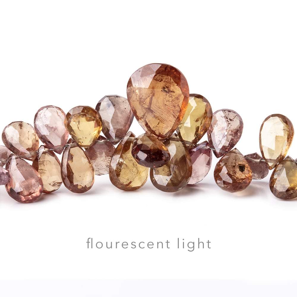 5-14mm Color Change Garnet Faceted Pear Beads 9 inch 104 pieces AAA - Beadsofcambay.com