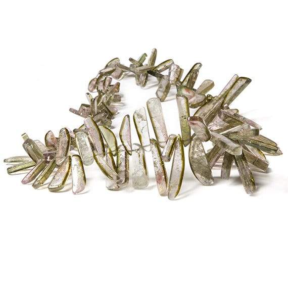 5-27mm Watermelon Tourmaline Beads Top Drilled Slices, AAA Grade 125 pcs - Beadsofcambay.com