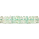 5-5.5mm Aquamarine faceted heshi Beads 15 inch 198 pieces - Beadsofcambay.com