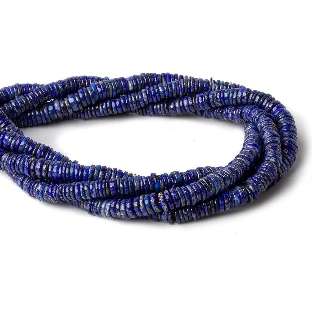 5-5.5mm Lapis Lazuli plain heshi beads 15 inch 285 pieces - Beadsofcambay.com