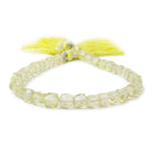 5-5.5mm Lemon Quartz Faceted Cube 8 inch 40 pieces - Beadsofcambay.com