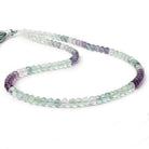 5-5.5mm Mint & Purple Fluorite micro faceted rondelles 16 inch 98 beads AAA - Beadsofcambay.com