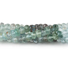 5-5.5mm Multi Moss Aquamarine faceted rondelle beads 16 inch 127 pieces - Beadsofcambay.com