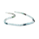 5-5.5mm Multi Moss Aquamarine faceted rondelle beads 16 inch 127 pieces - Beadsofcambay.com