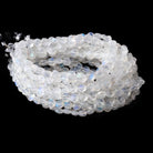5-5.5mm Rainbow Moonstone Faceted Coin Beads 15.5 inch 68 pieces - Beadsofcambay.com