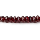5-5.5mm Rhodolite Garnet Faceted Rondelle Beads 14 inch 92 pieces - Beadsofcambay.com