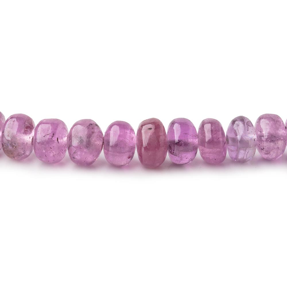 5-5.5mm Ruby & Multi Color Sapphire Plain Rondelle Beads 18 inch 164 pieces - Beadsofcambay.com