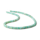 5-6.5mm Blue Peruvian Opal Plain Heshi Beads 18 inch 242 pieces AA - Beadsofcambay.com