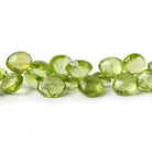 5-6.5mm Peridot Faceted Heart Beads 8 inch 52 pieces - Beadsofcambay.com