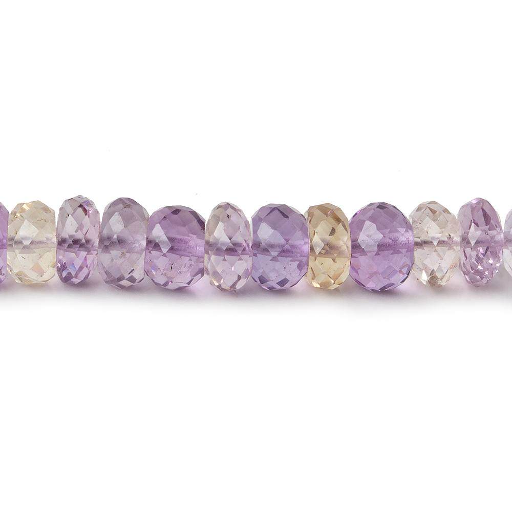 5-6mm Ametrine Faceted Rondelles 16 inch 120 Beads AA - Beadsofcambay.com