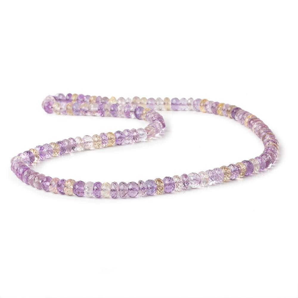 5-6mm Ametrine Faceted Rondelles 16 inch 120 Beads AA - Beadsofcambay.com