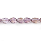5-6mm Amethyst Straight Drilled Faceted Tear Drop Beads 15.5 inch 60 pieces - Beadsofcambay.com