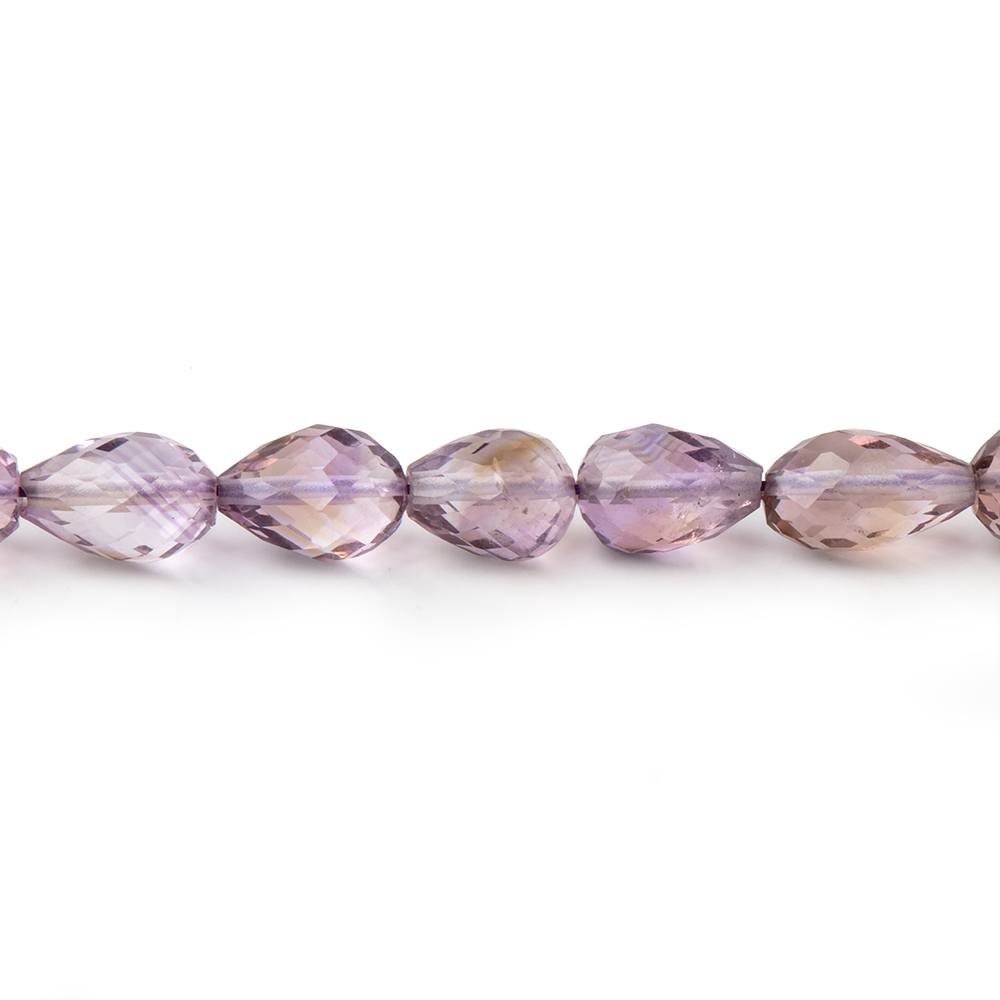 5-6mm Amethyst Straight Drilled Faceted Tear Drop Beads 15.5 inch 60 pieces - Beadsofcambay.com