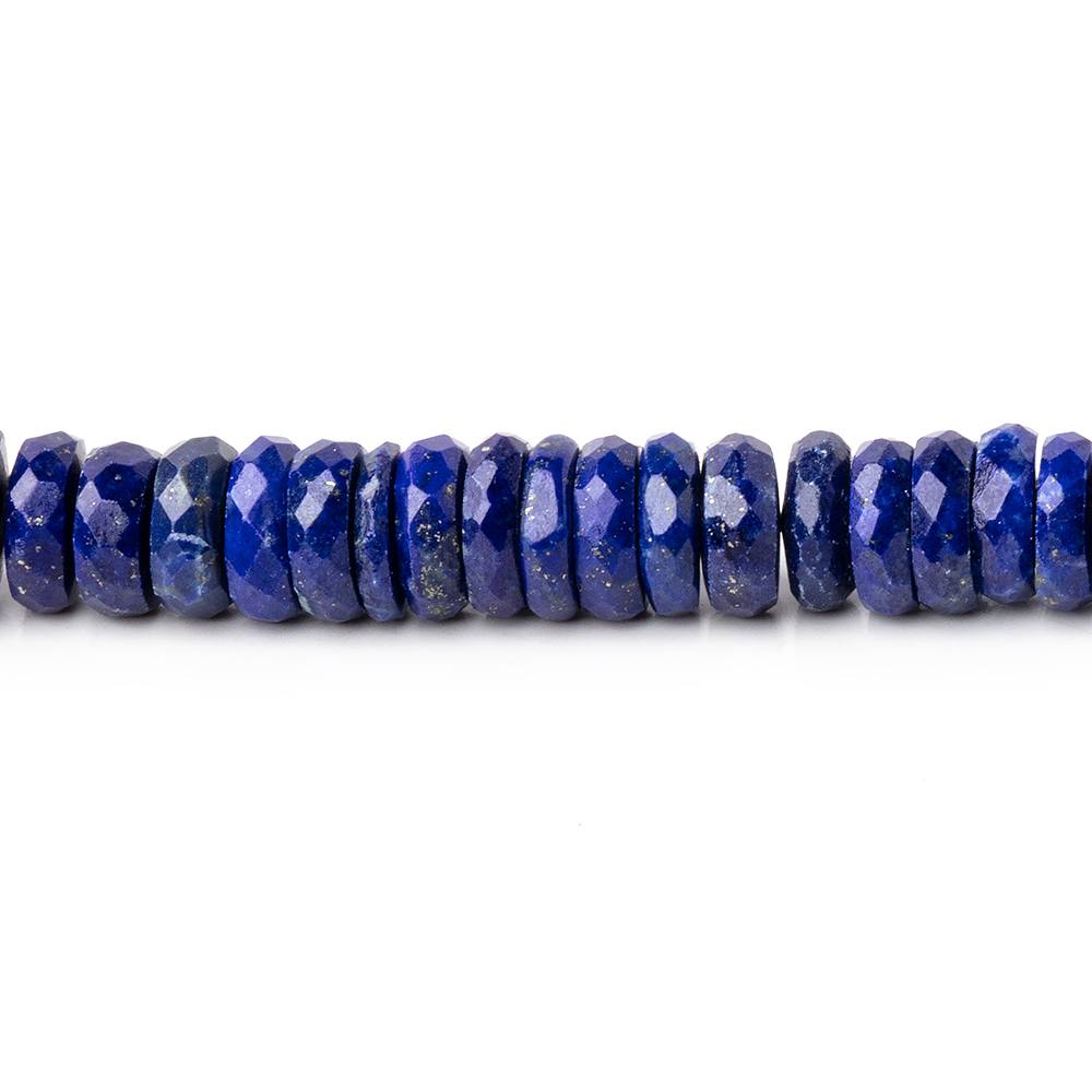 5-6mm Lapis Lazuli Faceted Heshi Beads 8 inch 100 pieces - Beadsofcambay.com