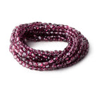 5-6mm Malaia Garnet Plain Oval Beads 16 inch 72 pieces AA - Beadsofcambay.com