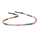 5-6mm Multi Color Tourmaline Plain Tube Beads 14 inch 57 pieces - Beadsofcambay.com