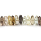 5-6mm Multi-Gemstone Plain Rondelle Beads 16 inch 177 pieces - Beadsofcambay.com
