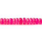 5-6mm Neon Pink Ethiopian Opal Faceted Rondelles 18 inch 164 color treated beads AA - Beadsofcambay.com
