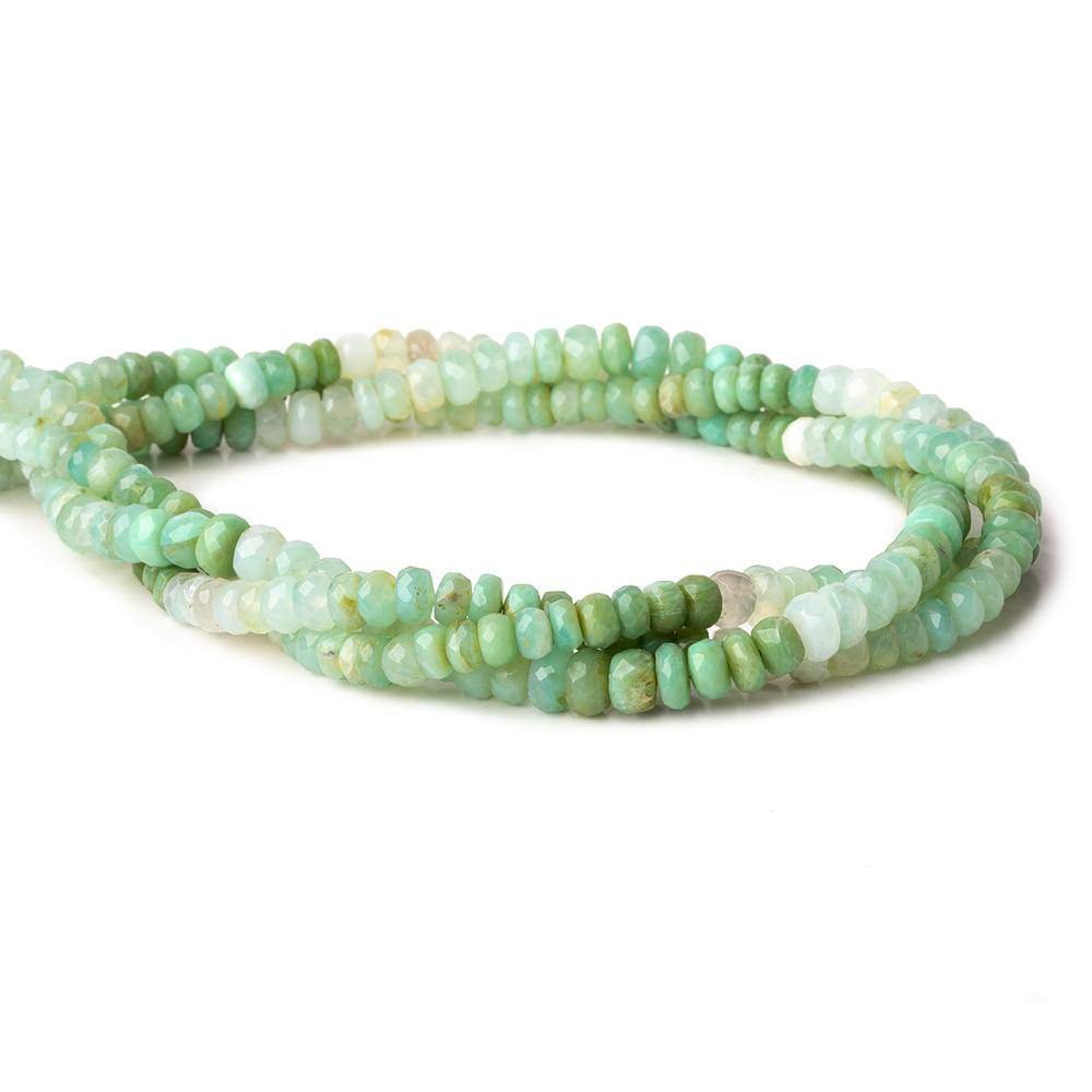 5-6mm Peruvian Opal Faceted Rondelle Beads 16 inch 120 pieces - Beadsofcambay.com
