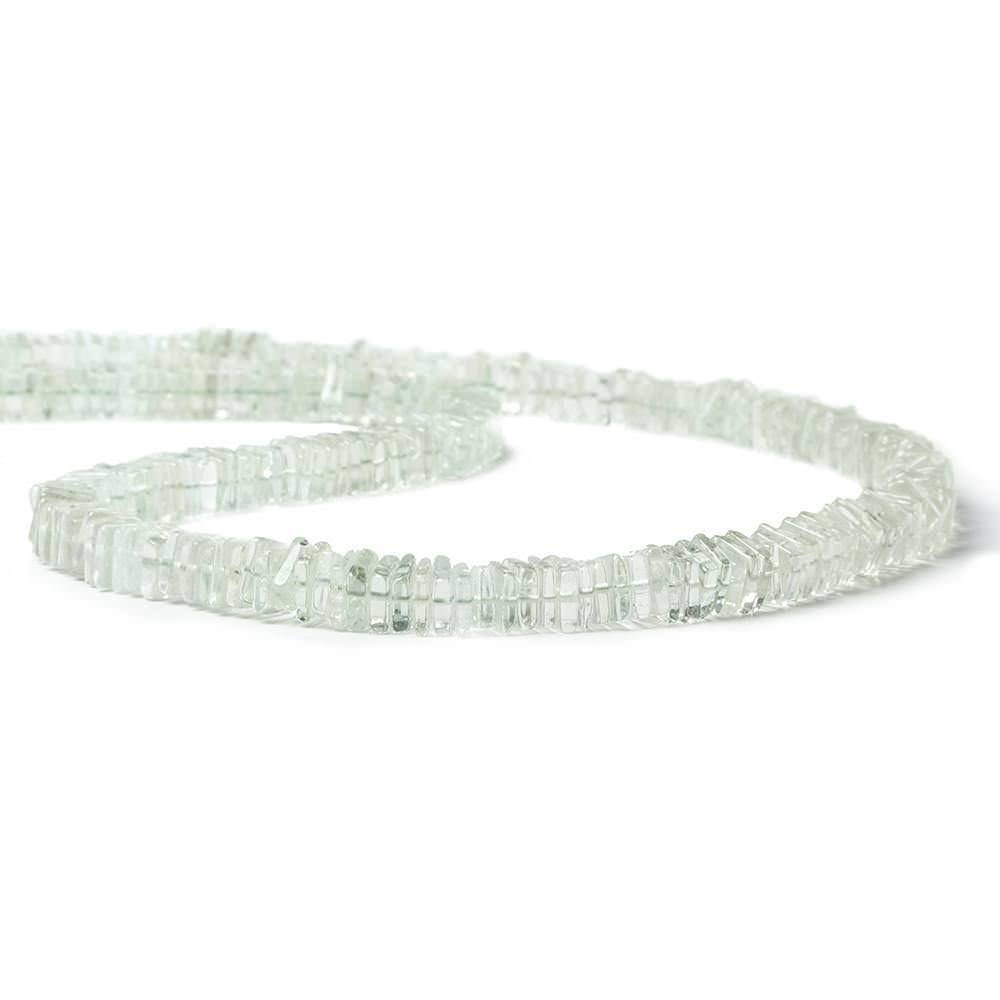 5-6mm Prasiolite Plain Square Heshi Beads 280 pieces - Beadsofcambay.com