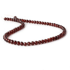 5-6mm Pyrope Garnet faceted rounds 15.75 inches 75 beads AAA - Beadsofcambay.com