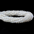 5-6mm Rainbow Moonstone Beads Plain Round Beads 14 inch 58pcs - Beadsofcambay.com