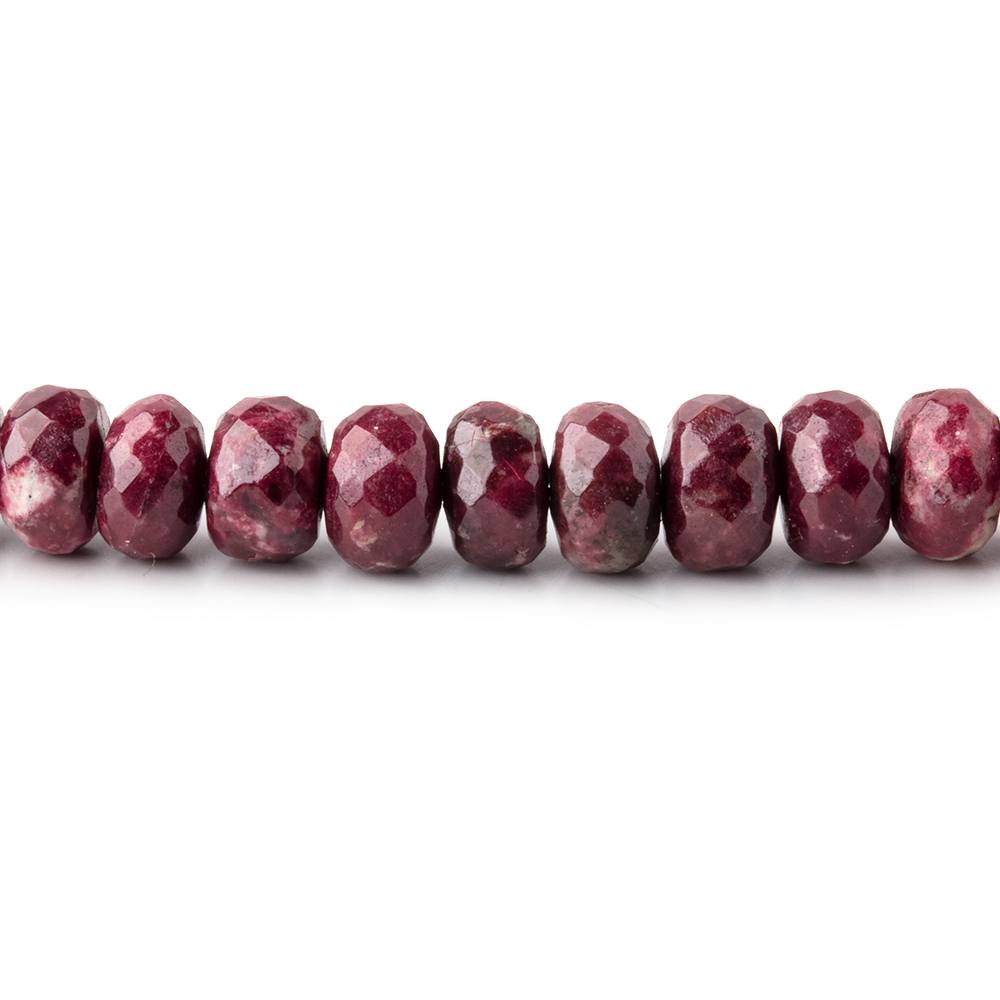 5-6mm Shaded Thulite Faceted Rondelle Beads 16 inch 105 pieces - Beadsofcambay.com