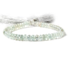 5-6mm Silver Mystic Multi Beryl plain rondelles 8 inch 61 beads - Beadsofcambay.com