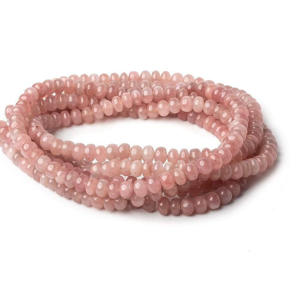 5-6mm Strawberry Quartz plain rondelles 18 inch 112 beads A - Beadsofcambay.com