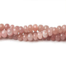 5-6mm Strawberry Quartz plain rondelles 18 inch 112 beads A - Beadsofcambay.com