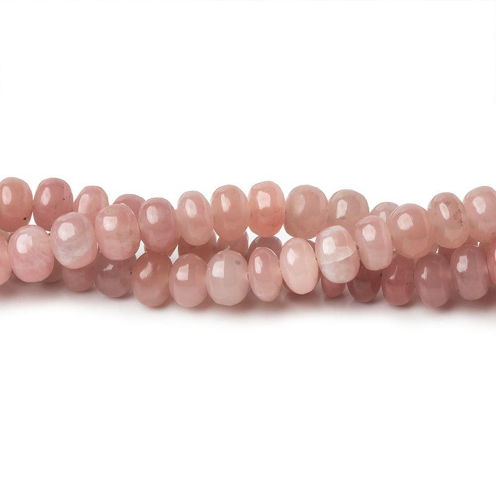 5-6mm Strawberry Quartz plain rondelles 18 inch 112 beads A - Beadsofcambay.com